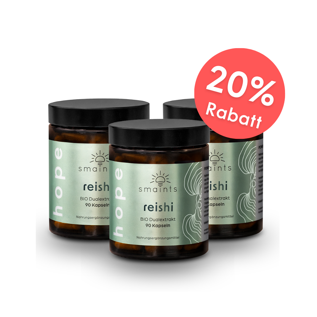 3er Angebot Bio Reishi Extrakt Kapseln