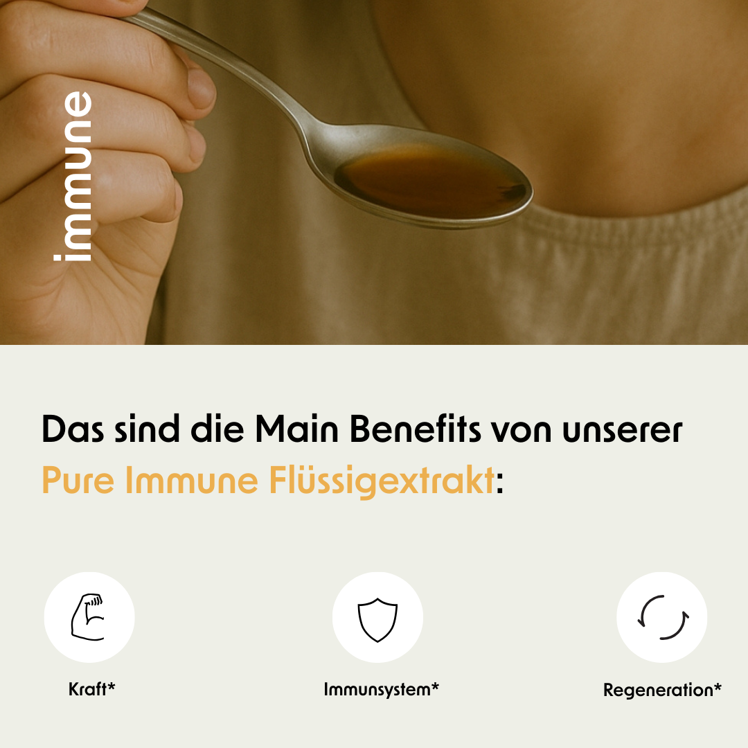 Pure Immune Flüssigextrakt mit Chaga und Agaricus