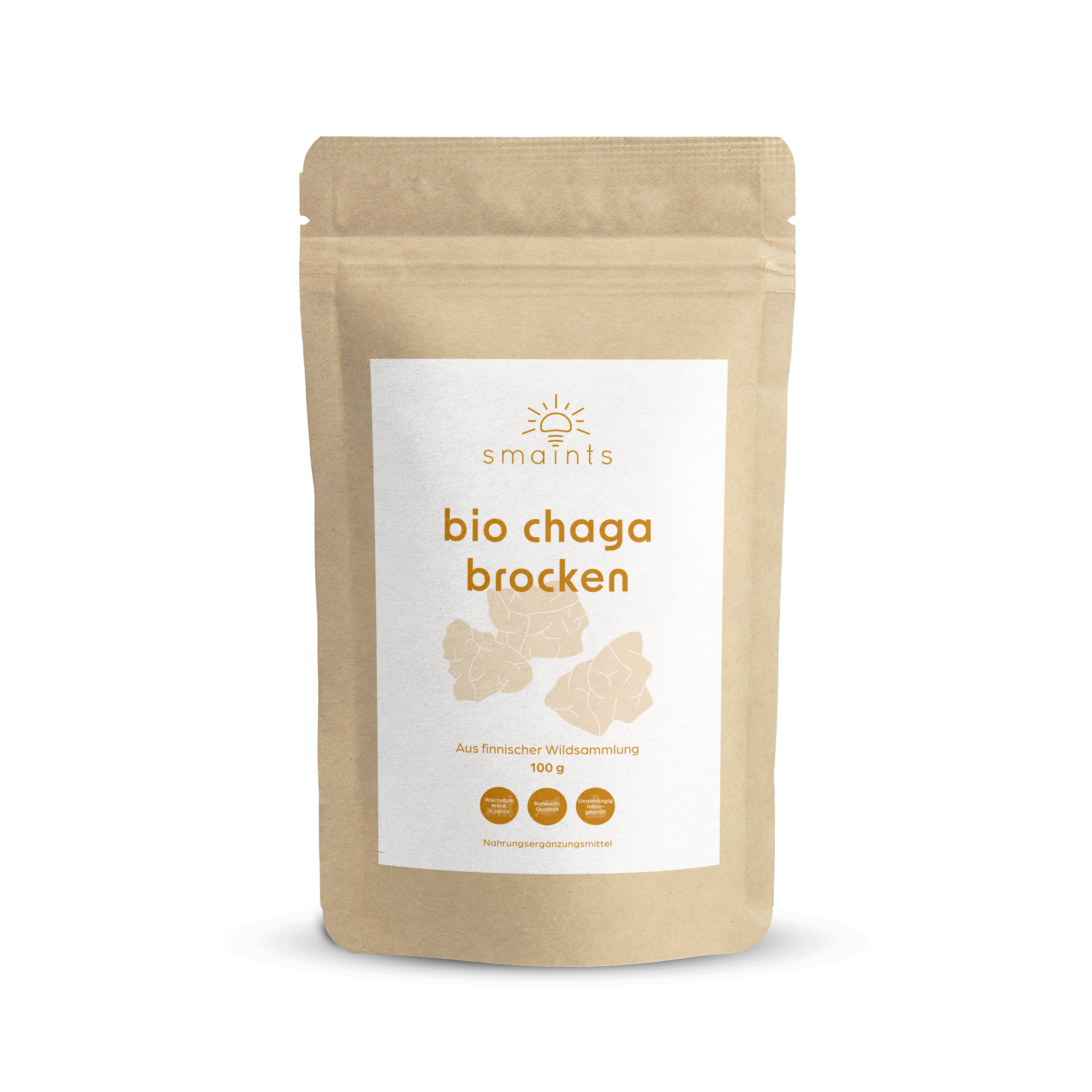 Bio Chaga Brocken aus Finnland