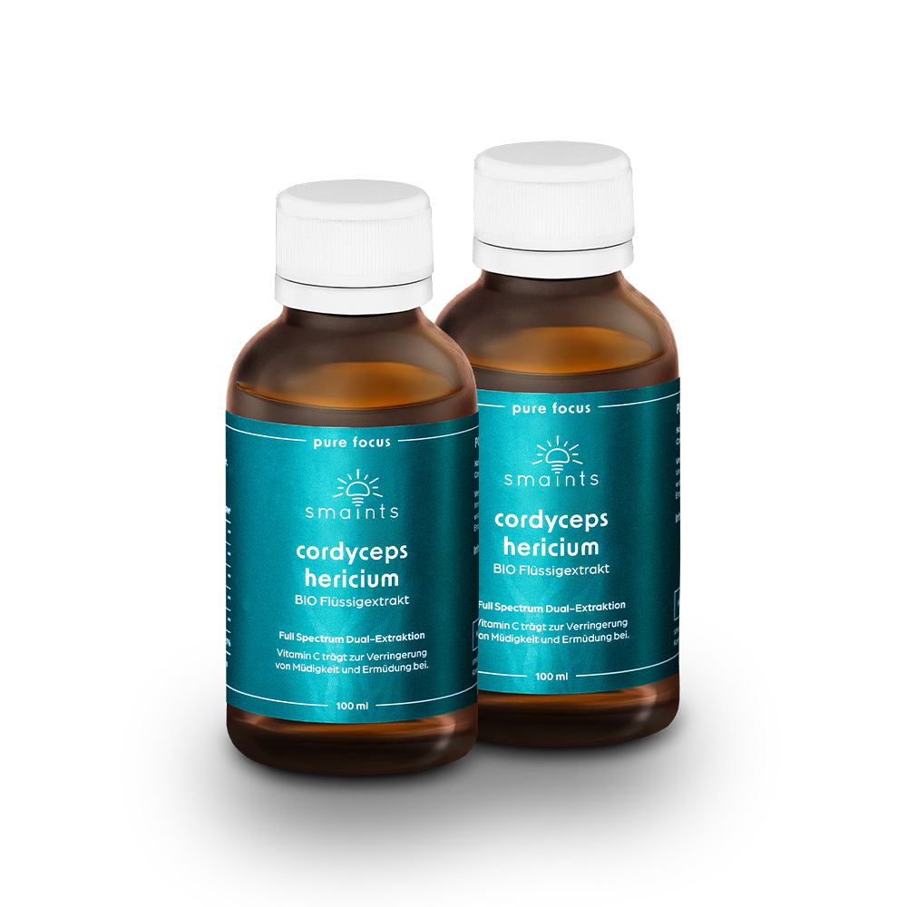 Pure Focus Flüssigextrakt mit Cordyceps und Hericium