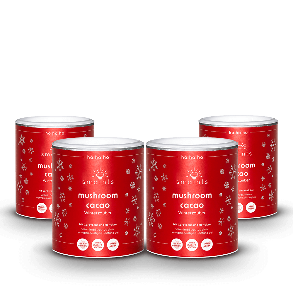 Winterzauber Edition - Mushroom Cacao mit Cordyceps und Hericium 210g