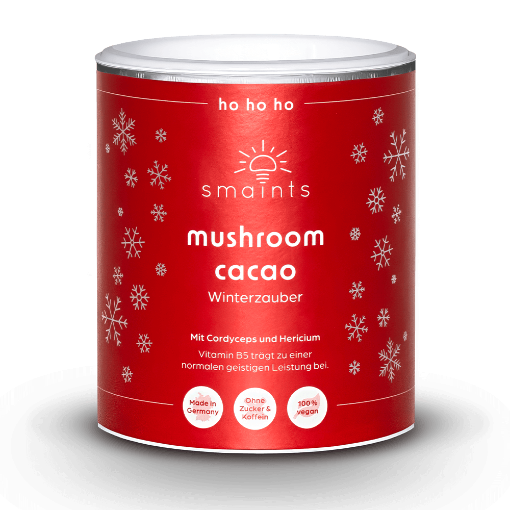Winterzauber Edition - Mushroom Cacao mit Cordyceps und Hericium 210g