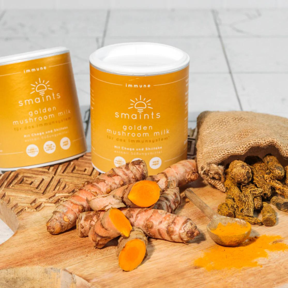 Golden Mushroom Milk mit Chaga und Shiitake