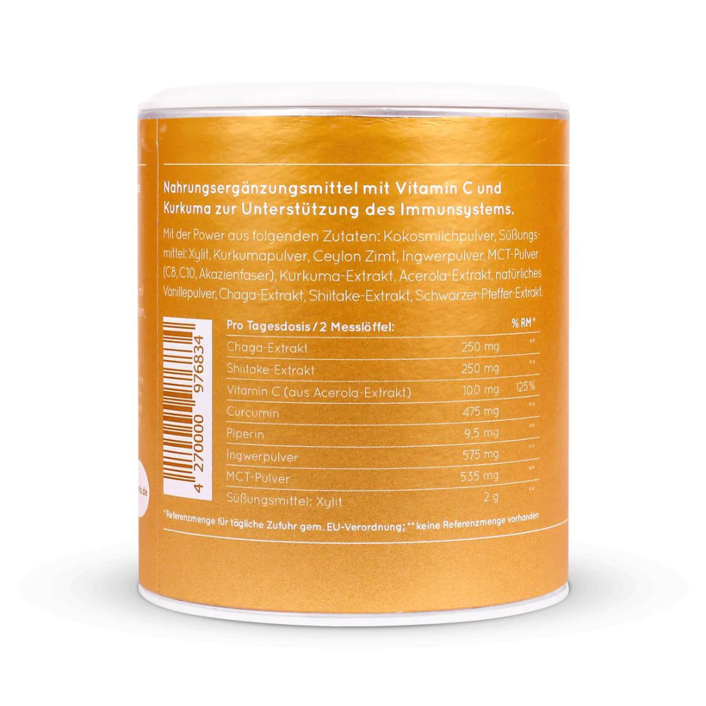 Golden Mushroom Milk mit Chaga und Shiitake