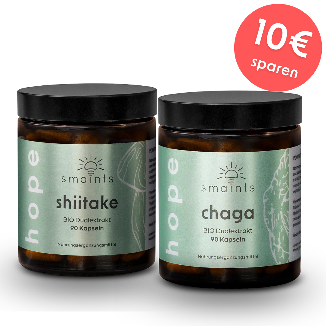 Immune Kur 3 Monate - Chaga und Shiitake Kapseln