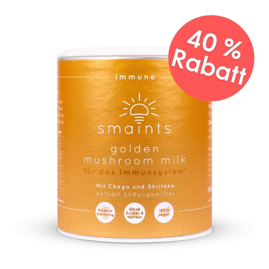 Golden Mushroom Milk 1.0 mit Chaga und Shiitake (MHD: 10/26)