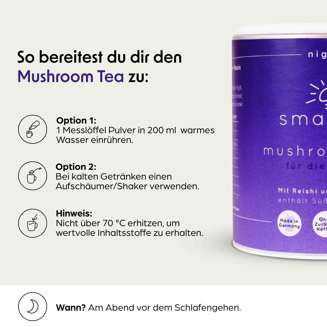 Mushroom Tea mit Reishi und Hericium