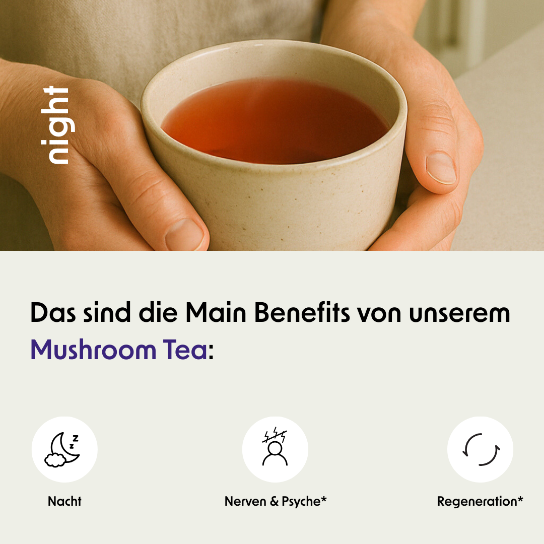 Mushroom Tea mit Reishi und Hericium