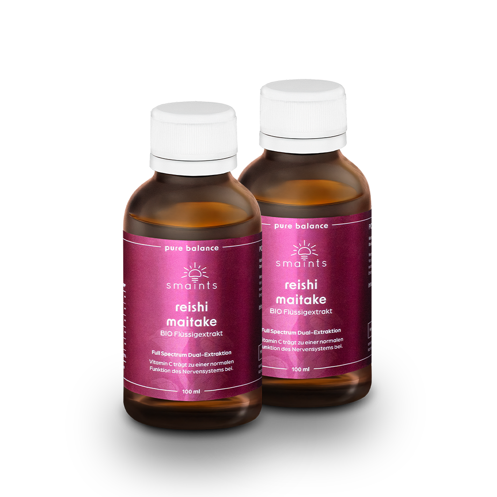 Pure Balance Flüssigextrakt mit Reishi und Maitake