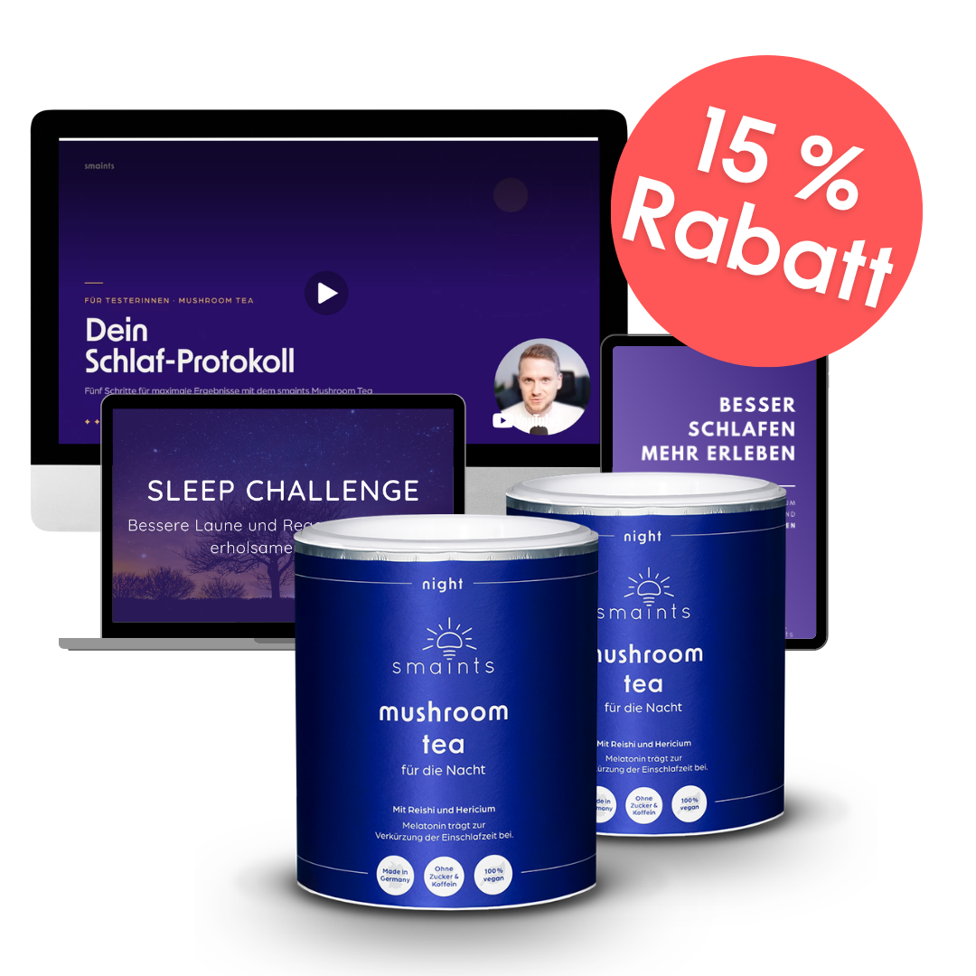 2 Monatskur Mushroom Tea (2x Pack) inkl. Protokoll & Sleep Challenge