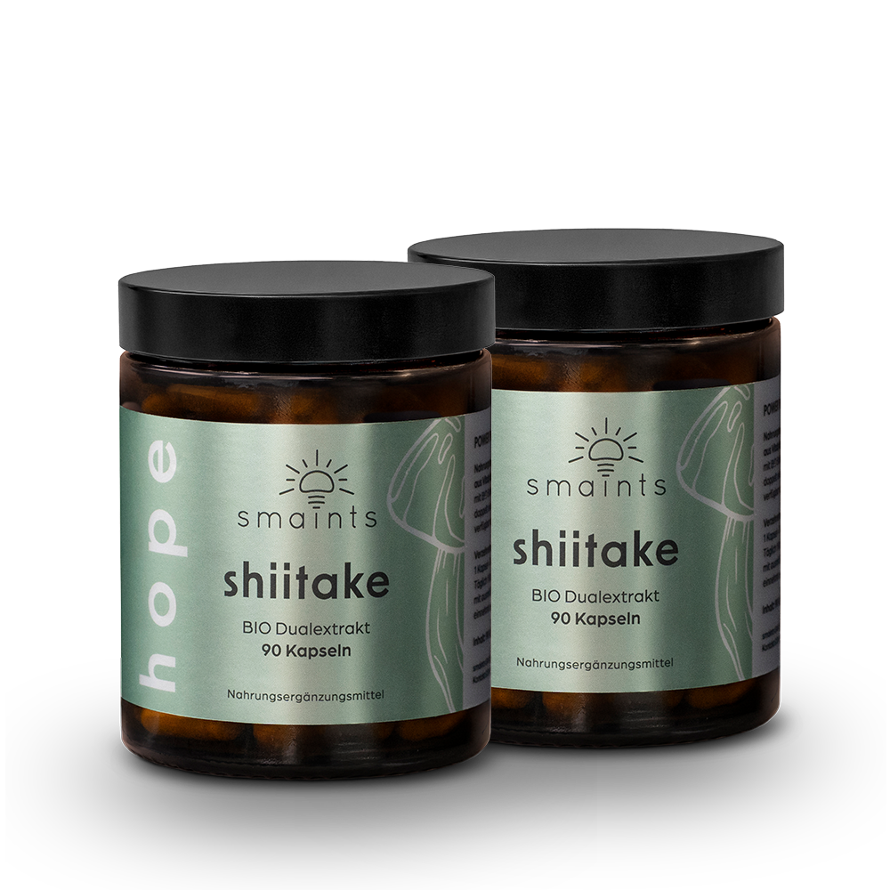 2x organic shiitake extract capsules