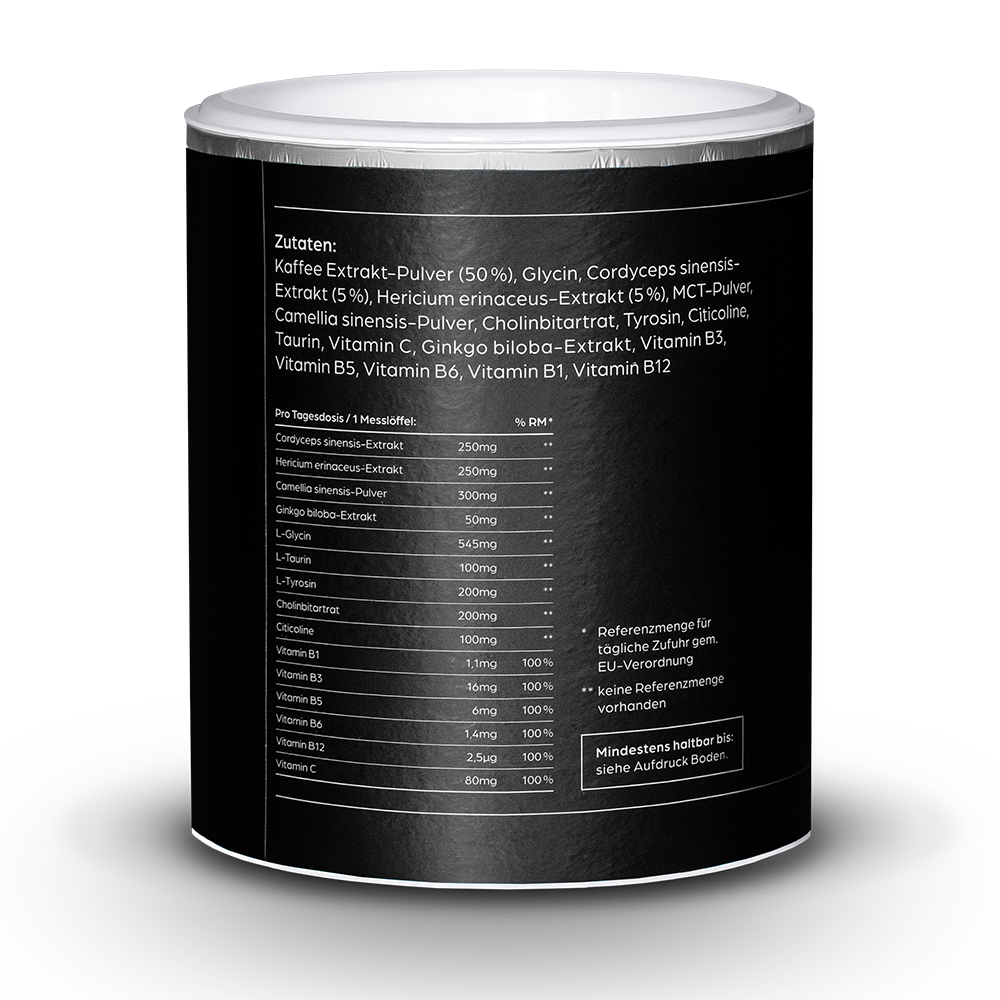 Mushroom Coffee mit Cordyceps und Hericium