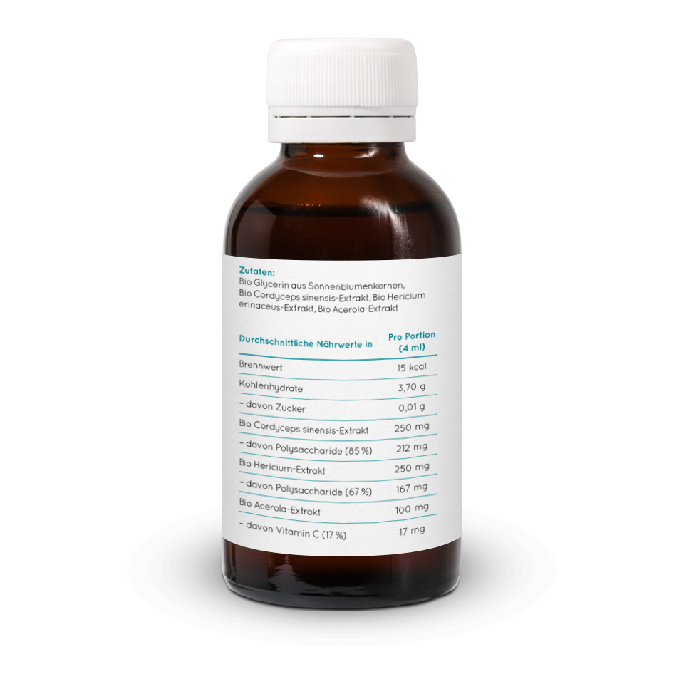 Pure Focus Flüssigextrakt mit Cordyceps und Hericium