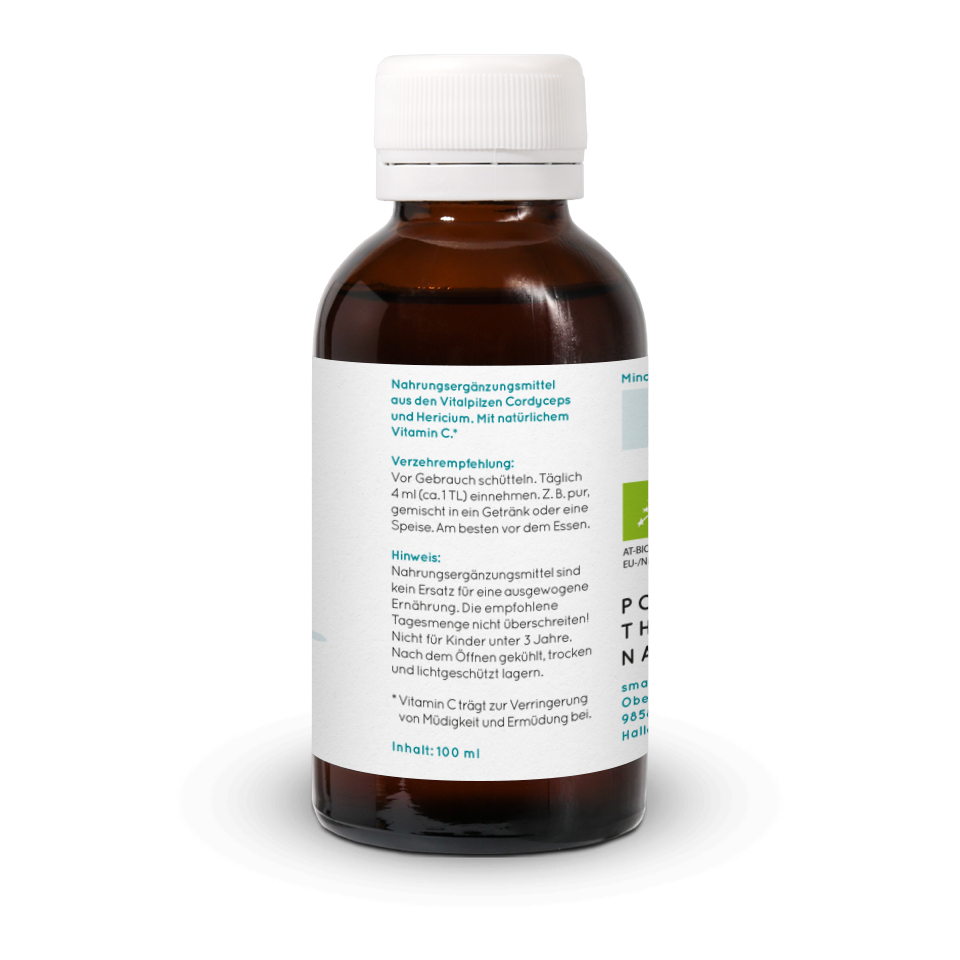 Pure Focus Flüssigextrakt mit Cordyceps und Hericium