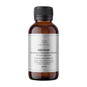 alpinum Bio-Flüssigextrakt 100 ml, Vorderseite