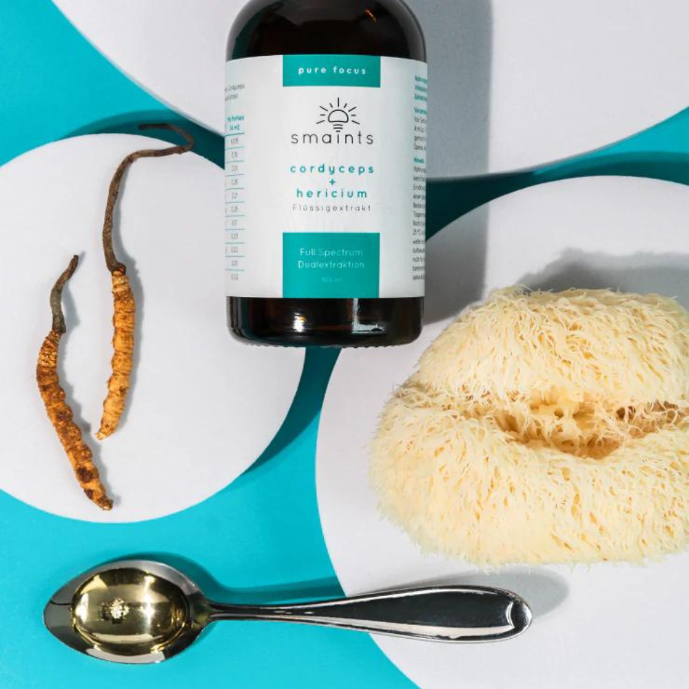 Pure Focus Flüssigextrakt mit Cordyceps und Hericium